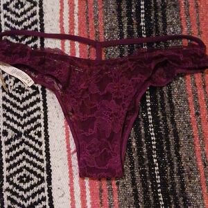 Victoria's Secret Plum Lace Panty
